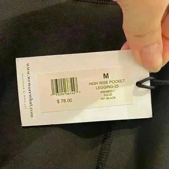 NWT WEWOREWHAT HIGH RISE POCKET LEGGING BRUSHED POLY Sz M - Picture 9 of 11